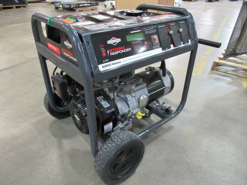 6250 Running Watts/ 8500 Starting Briggs And Stratton Generator