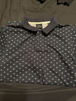 Armani Exchange Dark Blue Dressing Polo Shirt. Size Extra Small