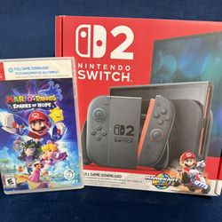 Nintendo Switch 2 & Mariokart world download/ Mario&Rabbids Sparks Of Hope