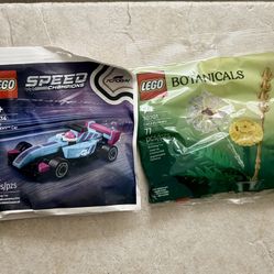 Lego Mini F1 & Field Flowers