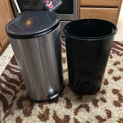 Stainless Steel Trash Can.