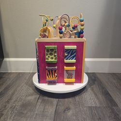Wooden Activity Cube - Zany Zoo