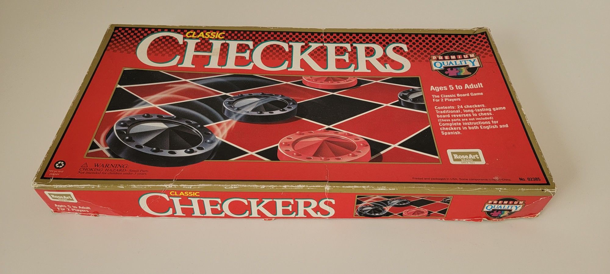 Classic Checkers Game 
