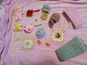 handcrafted crochet artwork
