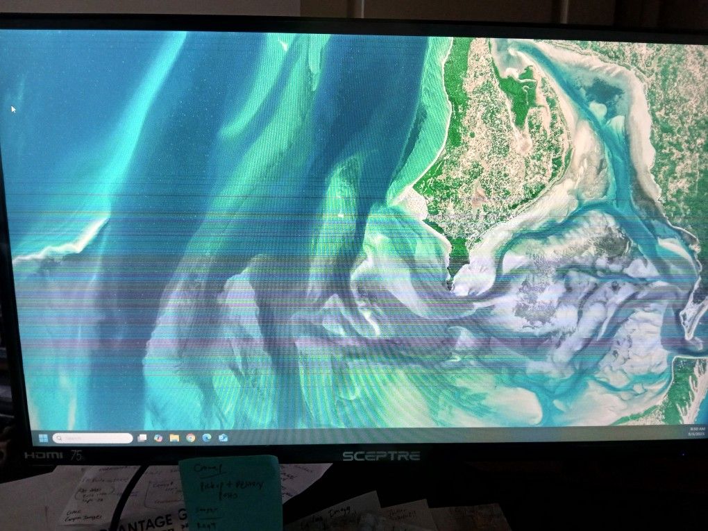 Sceptre LED Monitor Works(Screen Messed up)