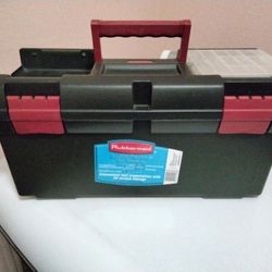 Rubbermaid Tool Box With Assorted Tools  Price Reduction 