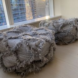 Set of 2 Ottoman Poofs
