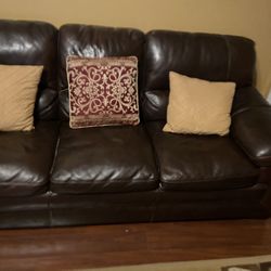 Leather Sofa / Chairs  $400