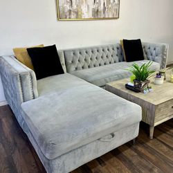 Delivery Available‼️ Gray Sectional Couch