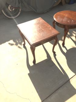 Cherry wood end tables