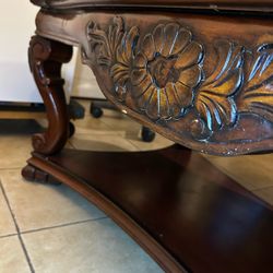 Solid wood coffee table