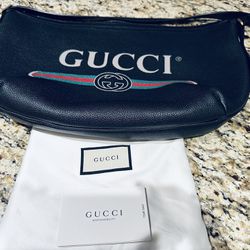 Authentic Gucci Large Lather Hobo Bag