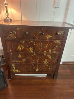 dresser hand painted