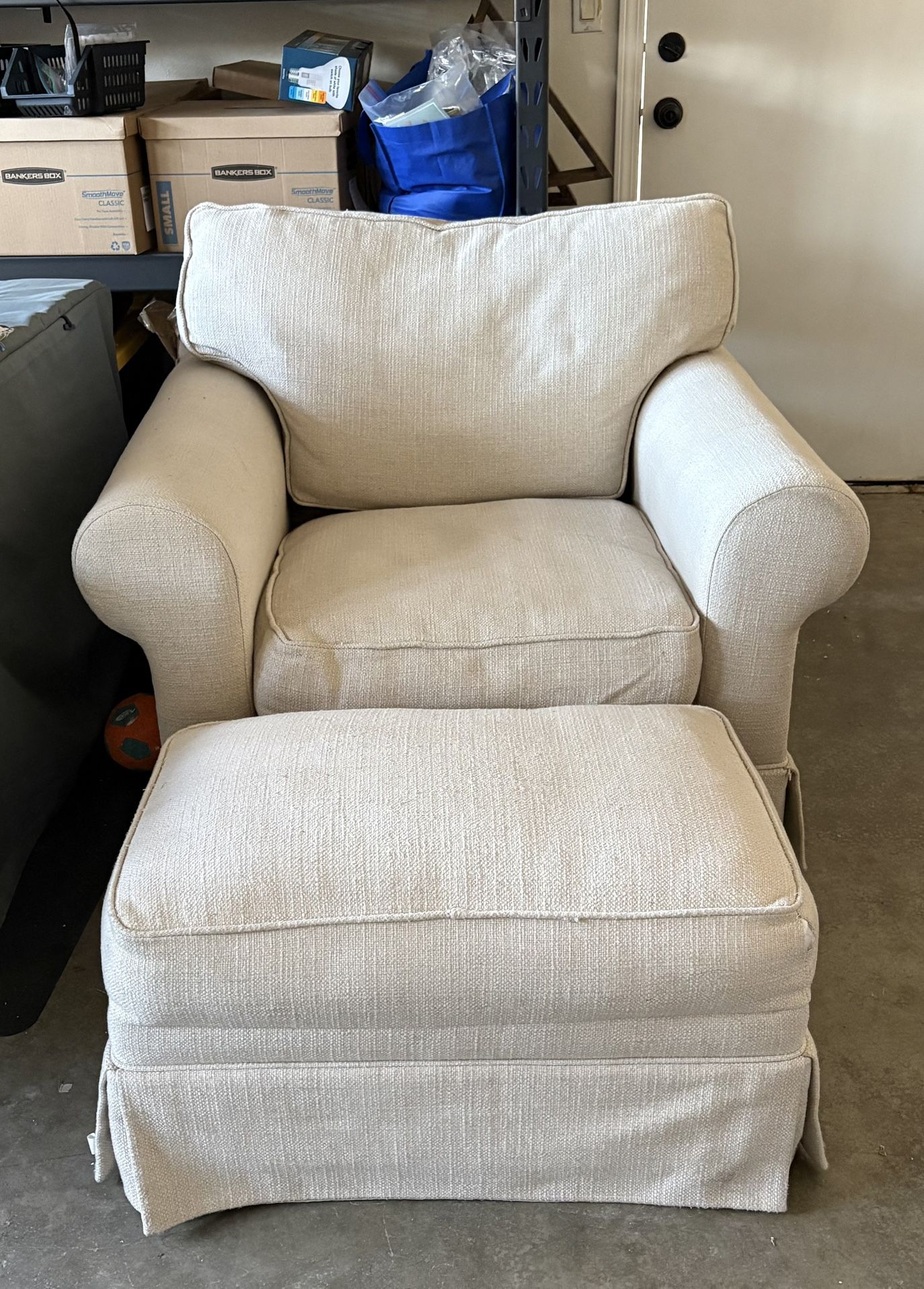 Comfy Chair And Ottoman