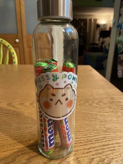 Pussy Power Glass Water Bottle