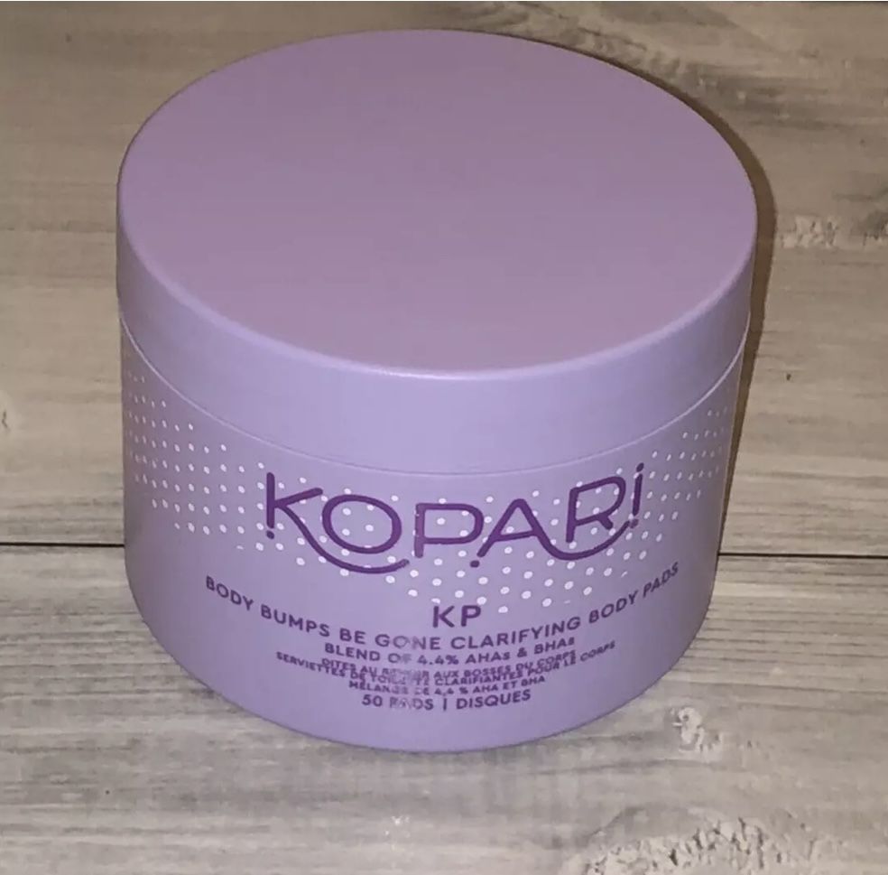 KOPARI KP Body Bumps Be Gone Clarifying Body Pads Blend of 4.4% AHAs & BHAs New