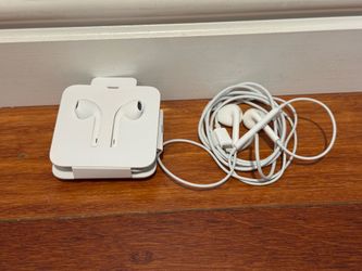 Two Apple Earbuds Wired Lightning  with 3.5mm Adapter