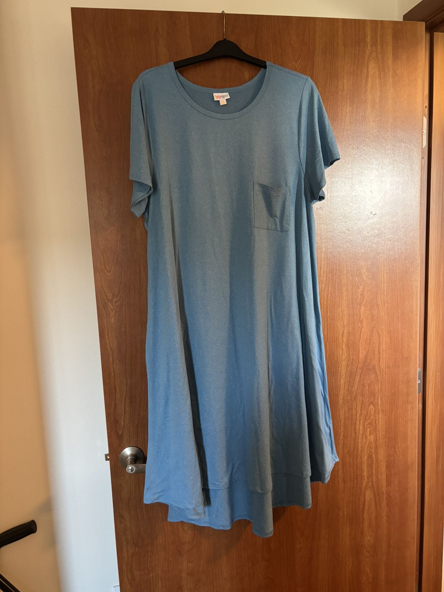 LuLaRoe Asymmetrical Short Sleeve Maxi Dress 3XL