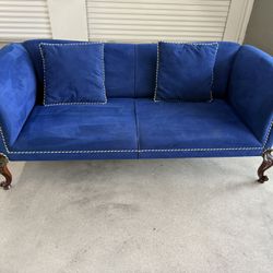Classic Sofa | Love Seat| Blue velvet sofa