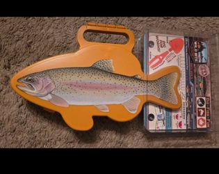 Wild Bite Trout 25 Piece Kids Tackle Kit, Fishing Tackle Box