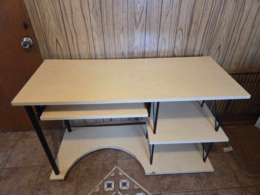 Computer Desk With Shelves