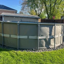 18x52 inch pool all included need new liner replacement 