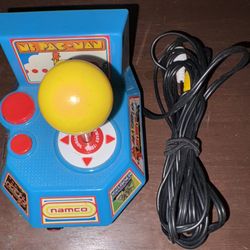Namco 5-in-1 TV Plug N Play 2004 Jakks Pacific Ms Pac Man Arcade Tested Working