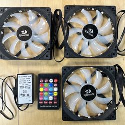 3 pack 12cm RGB Computer Case Fan, PC Cooling Fan