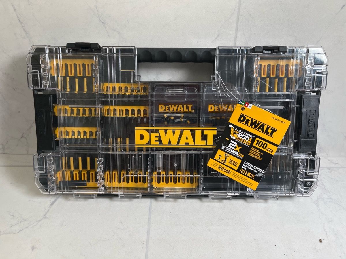 DeWalt FlexTorq Impact Ready 100-Piece Driver Bit Set – New (A1G010512)