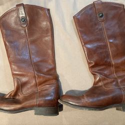 Frye Boots - Brown Leather Tall - Size 9.5