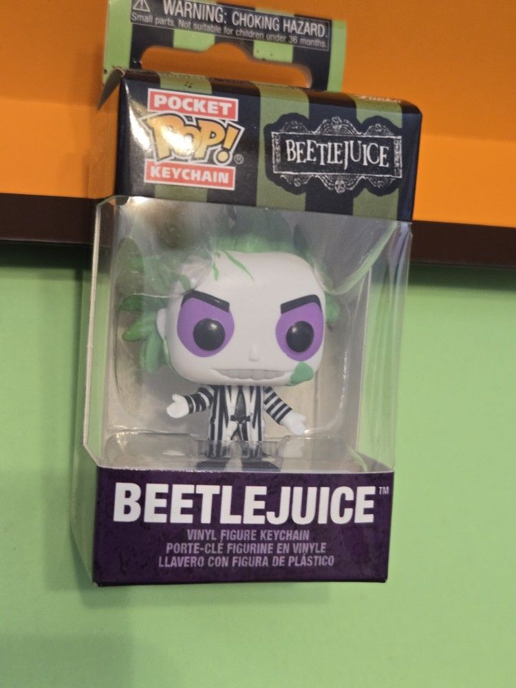 Beetlejuice Keychain Funko Pocket Pop