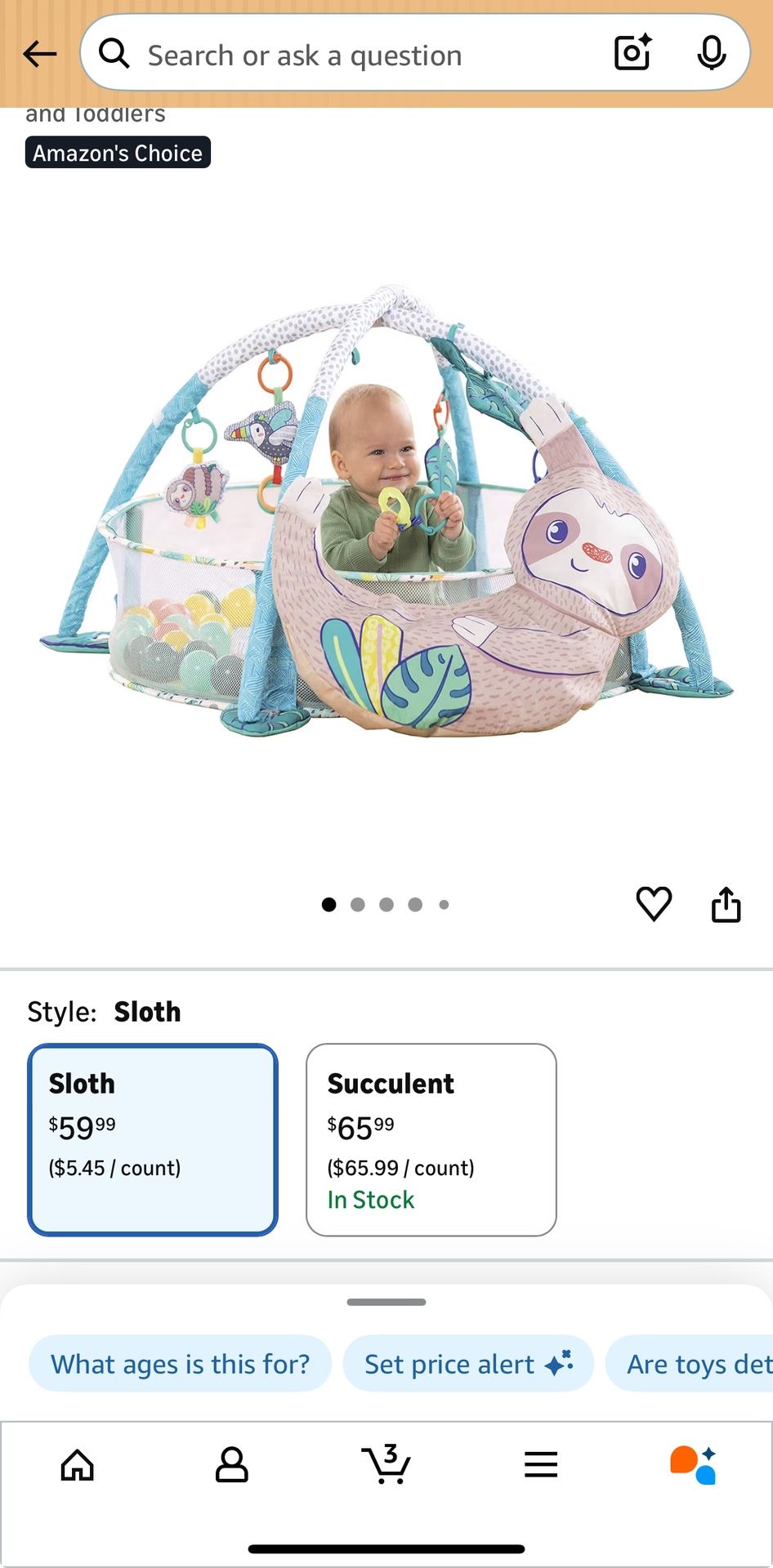 Infantino 4-in-1 Jumbo Baby Activity Gym & Ball Pit