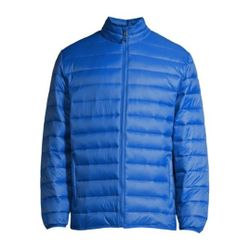 Swiss Tech Men’s Performance Gear with Peak Technology Puffer Jacket–Medium