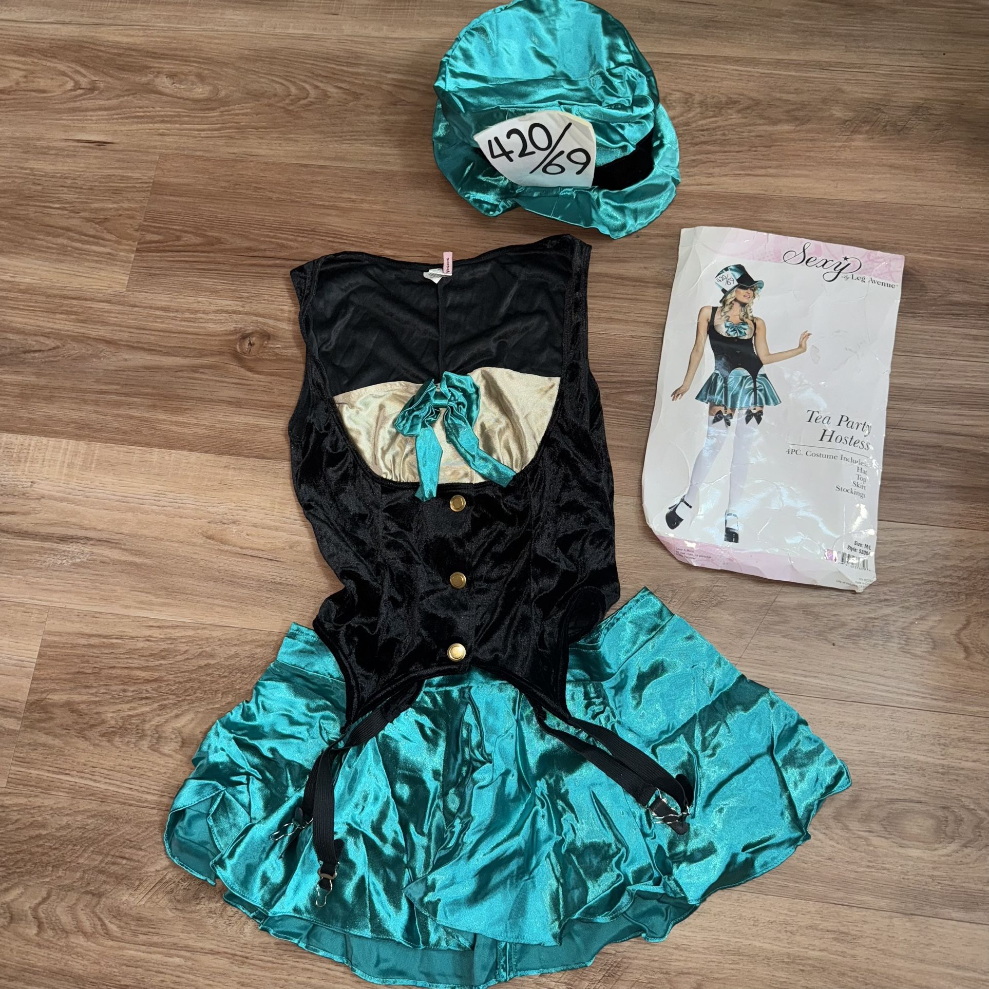 Leg Avenue Tea Dress Mad Hatter Adult Costume