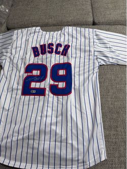 Michael Busch signed autograph custom jersey- Beckett coa- Chicago Bears