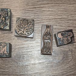 Wooden Stamps Metal Clay Paper Crafts Clay Dimensional 