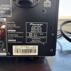 Pioneer Av Receiver.  