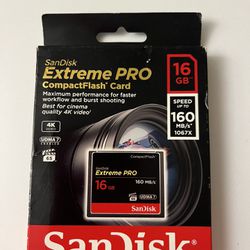 SanDisk Extreme PRO CompactFlash Card 16 GB