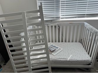 Convertible Crib And Toddler Bed W/ Matress