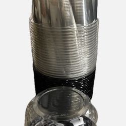 8” Disposable Plastic Containers 