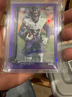 2025 Derrick Henry Topps Chrome Certified Auto 52/75