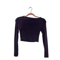 Windsor Skin Tight Long Sleeve Crop Top