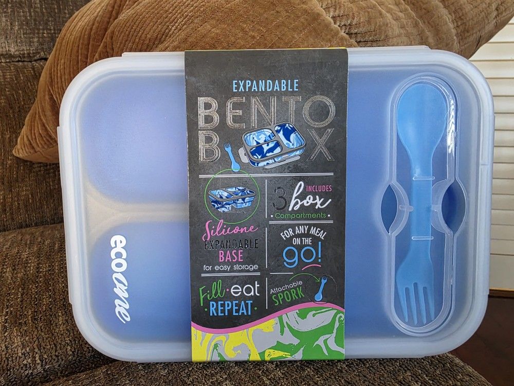 Expandable Bento Box With Attachable Spork
