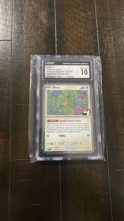 Ditto #132/165 • CGC Graded 10• 2025 S&V 151 Play! Prize Pack #6 Holo
