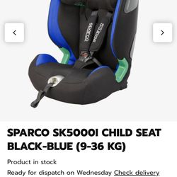 Sparco Toddler Seat