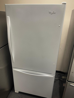 Energy Efficient Whirlpool Bottom Freezer - White