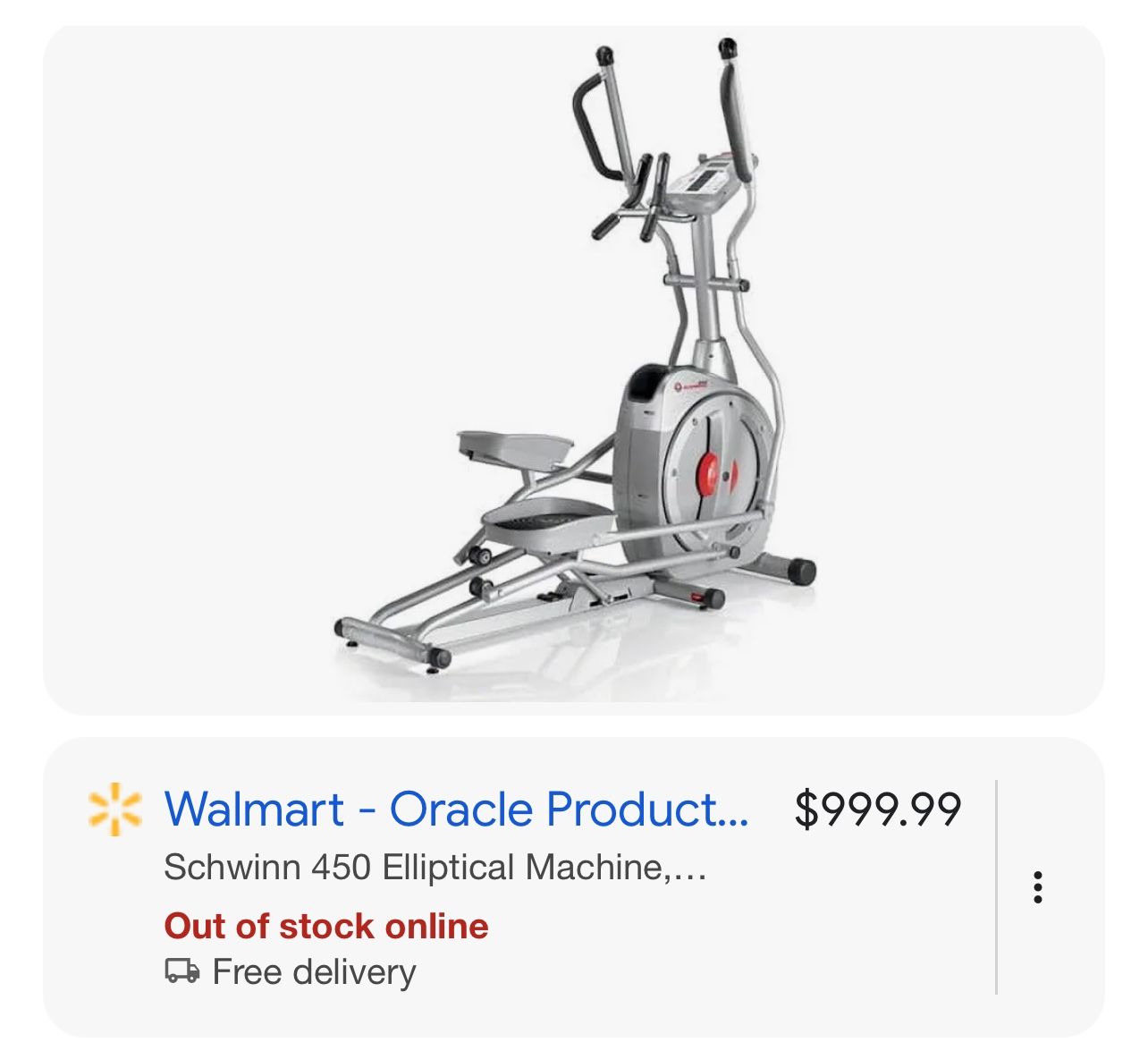 Schwinn 450 Elliptical Machine