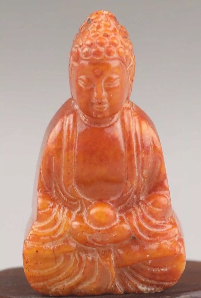 Natural Jade handcarved Buddha statue