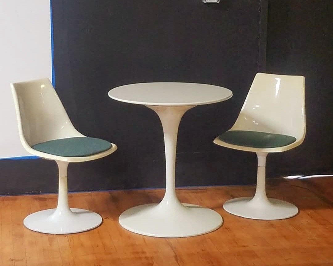 Classic 60's Tulip Table And 2 Chairs