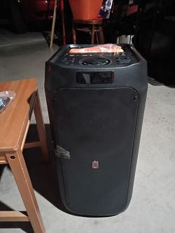 Karaoke speaker with mics and remote